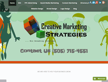 Tablet Screenshot of creativemarketingstrategies.net