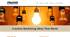 Desktop Screenshot of creativemarketingstrategies.com